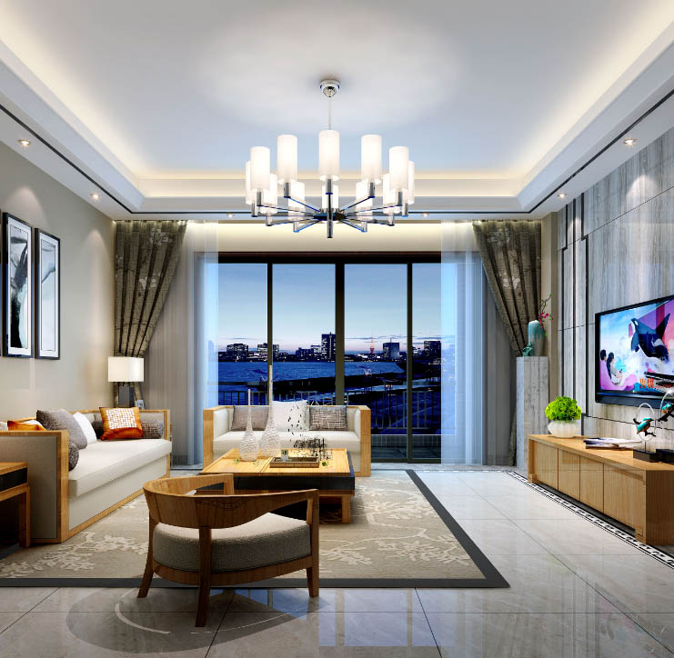 客廳裝修效果圖現(xiàn)代簡約